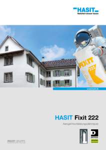 www.hasit.de  HASIT Fixit 222 Aerogel Hochleistungsdämmputz