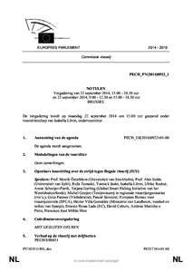 [removed]EUROPEES PARLEMENT Commissie visserij  PECH_PV(2014)0922_1