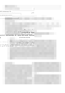 EPJ manuscript No.  (will be inserted by the editor) Empirical temporal networks of face-to-face human interactions