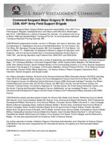 United States Army Sergeants Major Academy / Kenneth Preston / Daniel K. Elder / Military personnel / United States / Military