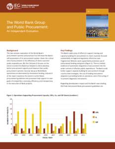 The World Bank Group and Public Procurement: An Independent Evaluation Click image to access report  Background