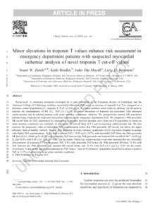 ARTICLE IN PRESS  Clinica Chimica Acta xxxxx – xxx www.elsevier.com/locate/clinchim  4