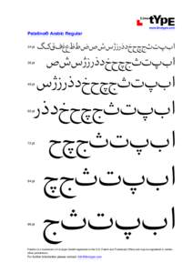 ACDE  www.linotype.com Palatino® Arabic Regular 24 pt