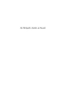Al-W¥^idÏ’s Asb¥b al-Nuz‰l  Wahidi Asbab al-Nuzul_FINAL_SEP08.indd:28:00