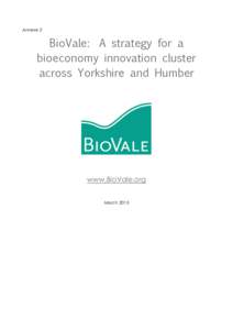Michael Porter / Biobased economy / Biotechnology / Cluster development / Innovation / Leeds City Region / Kingston upon Hull / Yorkshire and the Humber / Yorkshire