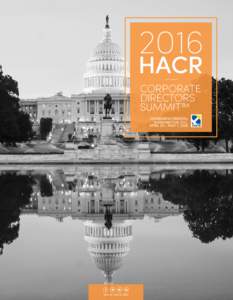 2016  HACR CORPORATE DIRECTORS SUMMIT™