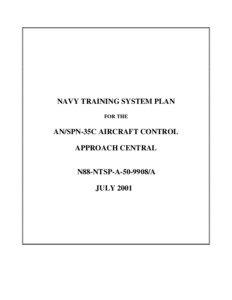 NAVY TRAINING SYSTEM PLAN FOR THE