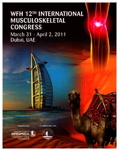 MSK11_Program2011_Layout:09 AM Page 1  WFH 12TH INTERNATIONAL MUSCULOSKELETAL CONGRESS March 31 - April 2, 2011