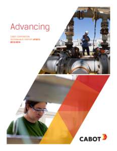 Advancing CABOT CORPORATION SUSTAINABILITY REPORT UPDATE  About Cabot