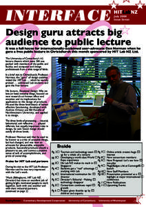 July 2004 Issue Seven Design guru attracts big audience to public lecture