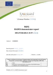 Microsoft Word - D341_HADES demonstrator report