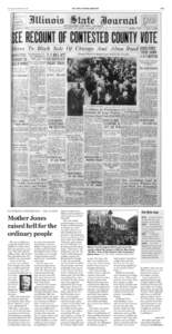Monday, December 9, 2013 						  FLASHBACK SPRINGFIELD — Dec. 9, 1930 Mother Jones raised hell for the