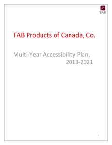        TAB Products of Canada, Co. 