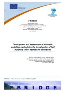 Microsoft Word - F-BRIDGE - D221 - revision 0 - Assessment of atomistic modeling methods - v8 validated.doc