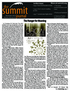 summit the November 2014 Volume 14 Issue 10