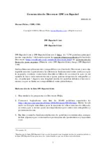 Generación de Diceware (DW) en Español[removed]Manuel Palao, CISM, CISA Copyright © 2003 by Manuel Palao [removed] ). All rights reserved.  DW-Español-1.txt