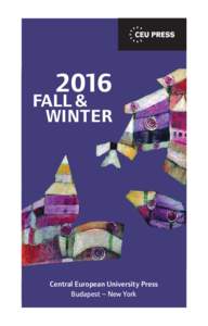 2016  FALL & WINTER  Central European University Press