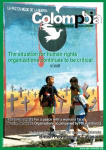 quarterly newsletter Peace Brigades International Colombia Nº 13 decemberThe situation for human rights