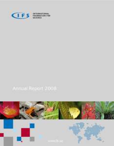 Annual Reportwww.ifs.se In 2008, IFS was supported by