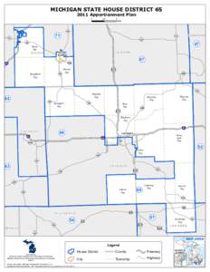 MICHIGAN STATE HOUSE DISTRICTApportionment Plan 0 5 Miles