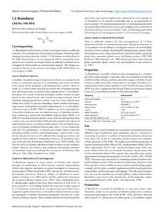 Report on Carcinogens, Thirteenth Edition  For Table of Contents, see home page:  http://ntp.niehs.nih.gov/go/roc13 1,3-Butadiene CAS No[removed]
