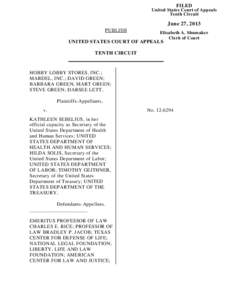 FILED United States Court of Appeals Tenth Circuit June 27, 2013 PUBLISH