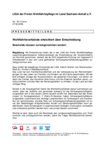 LIGA der Freien Wohlfahrtspflege im Land Sachsen-Anhalt e.V. Az.: 50.11/b/noP R E S S E M I T T E I L U N G