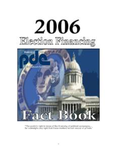 1  Update to 2006 Election Financing Fact Book On August 28, 2008, the Washington State Republican Party (WSRP) was found