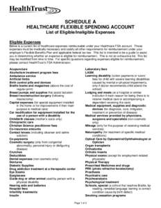 Approved Expenses Under a Medical FSA