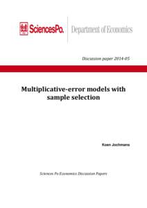 Multiplicative-error models