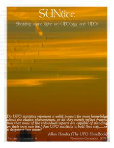 SUNlite Shedding some light on UFOlogy and UFOs Volume 6 Number 6  November-December 2014