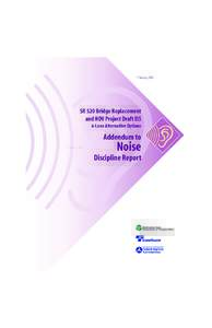 SR 520 Bridge Replacement and HOV Project Draft EIS - Appendix M Addendum - Noise Discipline Report