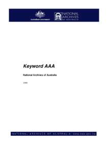 Keyword AAA - Commonwealth version