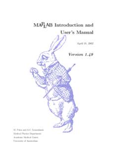 MAPLAB Introduction and User’s Manual April 18, 2002 Version 1.49