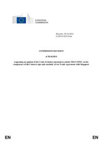 EUROPEAN COMMISSION Brussels, [removed]C[removed]final