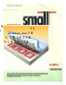 Microcontact Printing: Arrays of Silicon Micro/Nanostructures Formed in Suspended Configurations for Deterministic Assembly Using Flat and RollerType Stamps (Small)