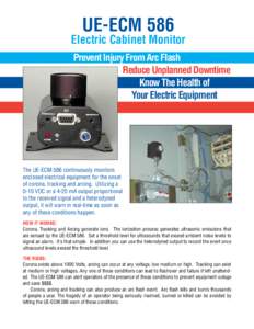 UE-ECM 586  Electric Cabinet Monitor Prevent Injury From Arc Flash Reduce Unplanned Downtime Know The Health of
