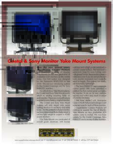 Cinetal & Sony Monitor Yoke Mount Systems  Cinetal Yoke Mount System Sony Yoke Mount System