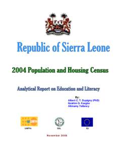 SIERRA LEONE 2004 CENSUS – TEN PERCENT ANALYSIS