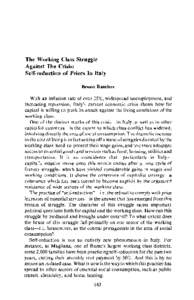 The Working Class Struggle Against The Crisis: Self-reduction of Prices In Italy Bruno Ramirez  With an inflation rate of over 25%, widespread unemployment, and