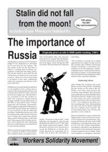 Stalin did not fall from the moon! PDF edition Feb 2001 http://surf.to/anarchism