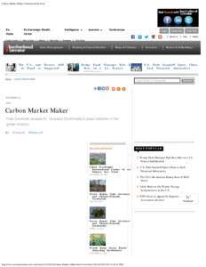 Carbon Market Maker | Institutional Investor
