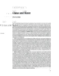 C H A P T E R  5 China and Water Peter H. Gleick