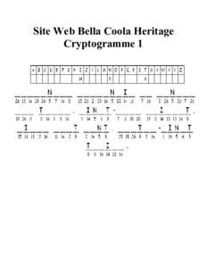 Site Web Bella Coola Heritage  Cryptogramme 1 Site Web Bella Coola Heritage  Cryptogramme 2