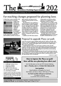 Working for the advancement o f Northbridge since[removed]MAY 2013 Circulation 2650 Far-reaching changes proposed for planning laws A White Paper recently released by NSW