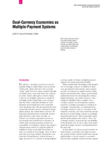 Dual-Currency Economies as Multiple-Payment Systems