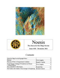 Noesis  The Journal of the Mega Society Issue #192 December[removed]Contents