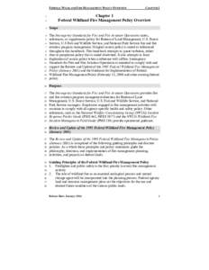 Interagency Standards for Fire and Fire Aviation Operations - Chapter 1