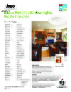 Basics Retrofit LED Downlights Rebate Incentives Select a State/Territory: Alabama*  Nebraska