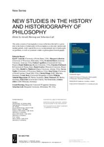 New Studies in the History and Historiography of Philosophy_Series Flyer